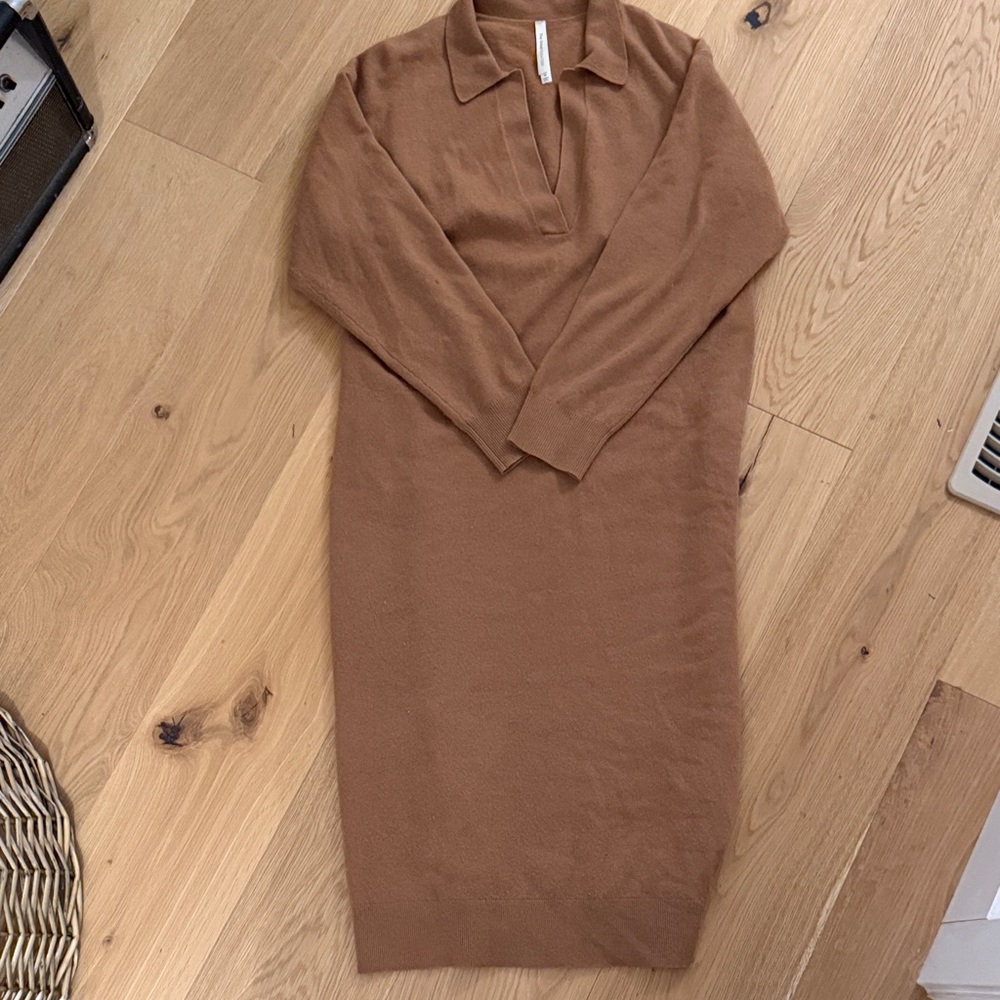 The Group by Babaton polo sweater midi dress